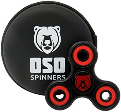 Oso Spinners Fidget Hand Spinner Toy with Superior Si3N4 Hybrid Ceramic Bearing and Protective Case, Helps Reduce Stress and Anxiety, Increases Focus