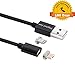 Digital Ant Gen4 Nylon Braided 2 in 1 Magnetic Charging & Data Cable Compatible with i-Product and Android Devices with Micro-USB (5 Feet Black Twin-Pack)