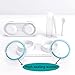 Colored Contact Lens Case for Women Men, BUVE Hard RGP Contact Lens Organizer Case with Carrying Travel Holder - 6 Pack