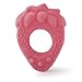 Oli & Carol, Chew Fruit, Teether Ring Toy for Baby, Natural Hevea Rubber - Strawberry