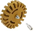 DocaDisc Decal Removal Eraser Wheel Tool Kit - 4 inch Rubber Power Drill Attachment For Removing Pinstripes, Stickers, & Adhesive Vinyl Decals from Cars, Rvs, Boats and More