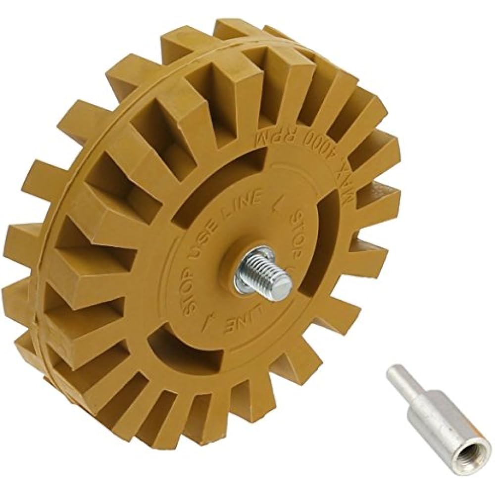 DocaDisc Adhesive Remover Decal Removal Eraser Wheel Tool Kit 4 Inch