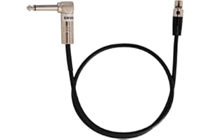 Shure WA304 2' Instrument Cable, 4-Pin Mini Connector (TA4F) with Right-Angle 1/4" Connector
