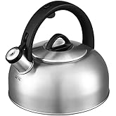 Cuisinart Professional Brushed Stainless Steel 2-QT Teakettle Water Whistling Tea Kettle