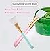 Lemoncy 2 pc Silicone Facial Mask Brush Hairless Face Mask Brush Makeup Applicator Brush Mask Mud Brush Tools Mask Applicator Makeup Cosmetic Brush for Facial Eye Body Mask DIY Needs