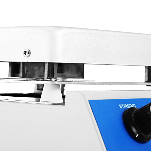Happybuy Magnetic Stirrer 6.7 X 6.7Inch SH-3 Magnetic Mixer 500W 3000ml Magnetic Stirrer Hot Plate 1600 RPM Magnetic Stirrer with Free Stirring Rod