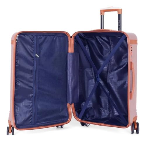Mala de Viagem Média 23kg Aspen Rodas 360° Luxcel Polo King (Rose, M)