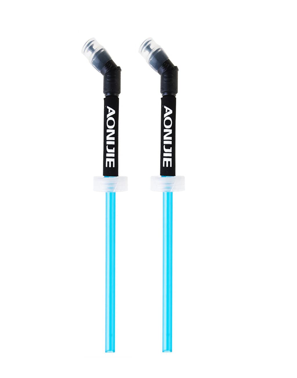 SANIQUEEN.G Soft Flask TPU Foldable Running Water Bottles BPA Free Collapsible Flask for Hydration Pack Cycling Marathon Running Hiking (Straw- Pack of 2)