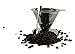 BlinkOne Pour Over Coffee Dripper: Reusable Single Cup Cone Filter Maker with Cleaning Brush