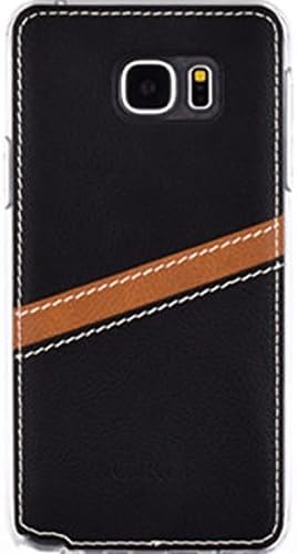 [Galaxy Note FE Case] Luxury Leather Bumper Card Wallet Case for Men &amp; Women's- Most Suitable Cell Phone Cover for Samsung Galaxy Note 7 Case / Note FE Case / Note Fan Edition Case Accessories (Black)