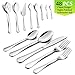 HaWare 48 Pieces Silverware Set with Serving Utensils, Stainless Steel Fancy Flatware Cutlery Set for 8, Traditional Elegant Style Tableware Eating Utensils, Mirror Polished & Dishwasher Safe