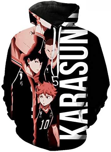 Amazon ハイキュー パーカー コスプレ 長袖 スウェットシャツ アニメ キャラクター 3dプリント 烏野高校 日向翔陽 青葉城西 ユニセックス スポーツウェア 衣装 メンズ レディース 男女兼用 夏服 Cosplay 学園祭 お祭り コスチューム コスプレ 仮装 通販