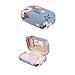 EZESO ESSENTIAL SKINCARE Portable Travel Contact Lens Case Box Eye Care Kit Holder Mirror Box (Plum Blossom Pattern)