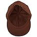 Summer 100% Cotton Plain Blank 8 Panel Newsboy Gatsby Apple Cabbie Cap Hat Brown