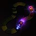 AUKND Tracks Cars Replacement Light Up Toy Car Track Accessories Toys Racing Car with 5 Flashing LED Lights Compatible with Most Tracks for Boys and Girls Best Gifts 3Pack