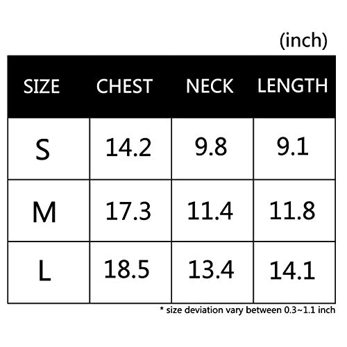 Nicokee Puppy Dogs Shirts Costumego Kitesurfing Pets Clothing Warm Vest T-Shirt Medium