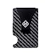 RFID Carbon Fiber Wallet| Slim Card Holder Wallet for Men & Women with Money Clip (Black Carbon)