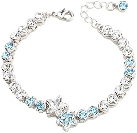 BL-020266C3 Alloy Korean Version Star Inlaid Crystal Women's Bracelet
