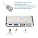 G-TING USB-C 3.0 Type C Adapter Multiport Converter for New MacBook, ChromeBook Pixel Devices Nokia N1, Nexus 6/6p and Other Type-C HUB Devices, USB C Charging Port and 3 USB A Ports