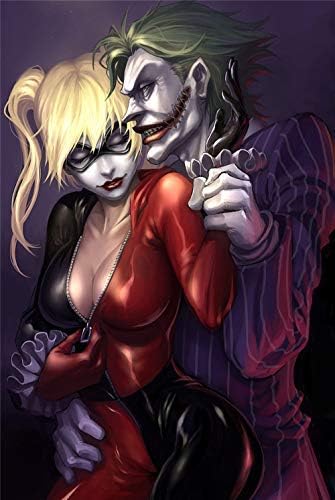 Amazon Com Joker And Harley Quinn Wall Art Home Wall Decorations