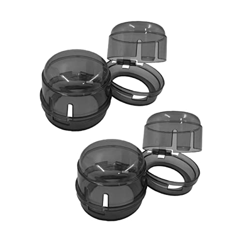 JOINPAYA 4 Pcs Gas Stove Knob Covers Child Safety Guard for Kitchen Heat Resistant Gas Knob Cover Baby Proof Lock Compatible