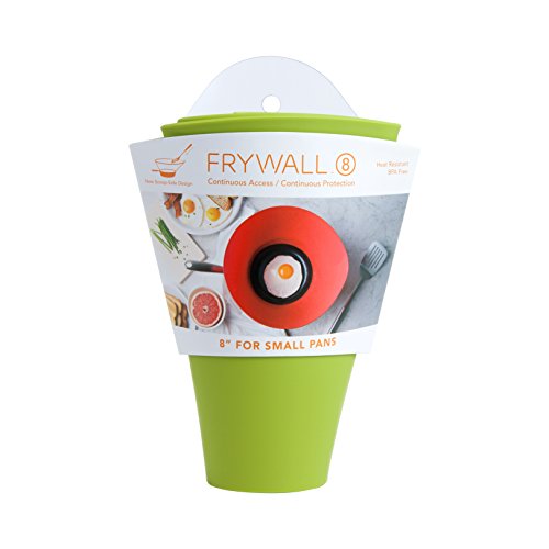 Frywall 8 (Small) - Green - Splatter Guard, as Seen on Shark Tank - //coolthings.us