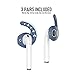 AhaStyle 3 Pairs AirPods Ear Hooks Cover Silicone Accessories Compatible with Apple AirPods and EarPods Headphones(Navy Blue)