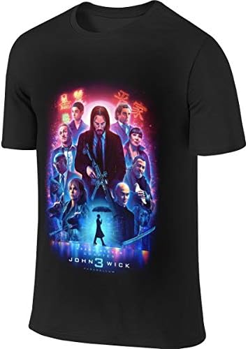 Troom 2019 Movie John Wick 3 Men Leisue Tees Black Unisex