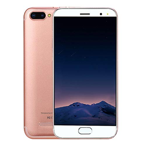 5.0 inch Dual SIM Smartphone Android 6.0 Full Screen GSM/WCDMA Touch Screen WiFi Bluetooth GPS 3G Call Mobile Phone (Rose Gold)