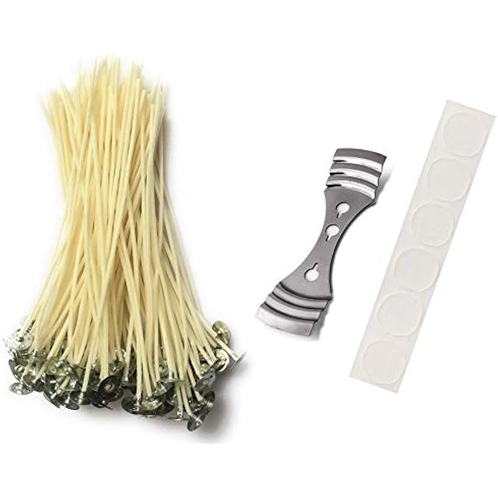 Candle Wicks For Making Soy Candles 60 Pieces, 6" Length, Slow Burn