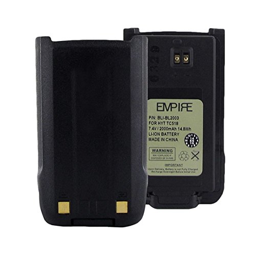 Empire quality replacement for HYT BL2003, BL1719, BL2407, TC-508-U1/V2, TC518-U1/2, TC580V, 2000mAh, 7.4v