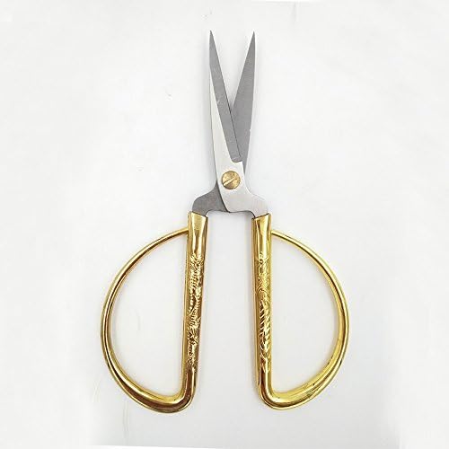 Gold Handle Traditional Chinese Dragon Phoenix Household Scissors TH-8234