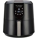 Emerald Air Fryer 5.2 Liter Capacity w/Digital LED Touch Display & Slide out Pan/Detachable Basket 1800 Watts (1807)