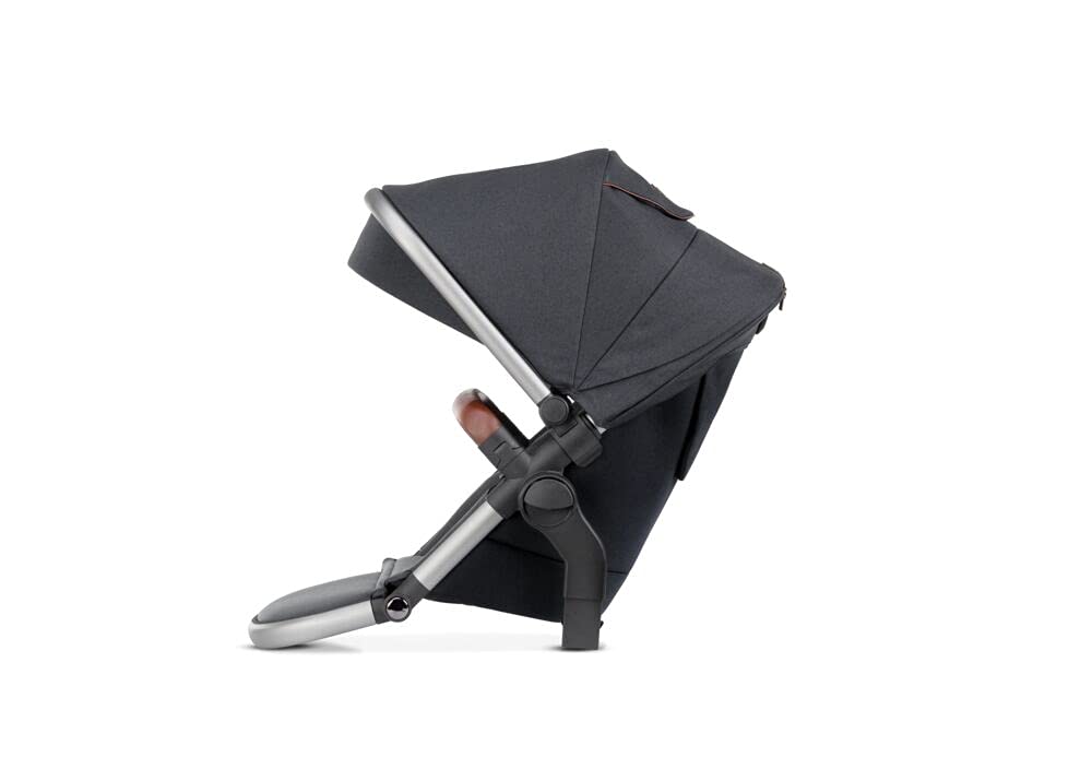 Silver Cross Wave 2020 Tandem Baby to Toddler Seat Unit, Reclining Pushchair Accessory with Fully Extendable Hood, Lies Flat – Charcoal
