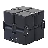 Infinity Cube Fidget Toy Help Children and Adults with Autism Relieve Stress ,Improve Concentration and Increase Focus(black)