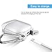 AirPods Case 6 in 1 Airpods Accessories Kits Protective Silicone Cover and Skin for Apple Airpods Charging Case with Airpods Ear Hook Grips/Airpods Staps/Airpods Clips/Skin/Tips/Grips Transparentthumb 2