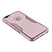 iPhone 6 Plus Case, 6s Plus Pink Rose Gold Bonus Tempered Glass Screen Protector [Slim Rugged Protection Kit] [Built-In Camera Hood] TPU Bumper PC Back SaharaCase