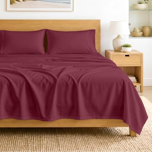 SGI Bedding Egyptian Cotton Sheets Burgundy