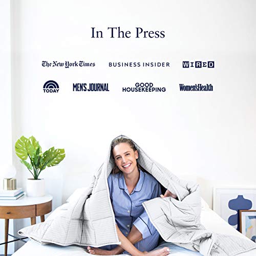 Luna Removable Duvet Cover for Weighted Blanket 48x72 Full Size 100 OekoTex Cooling