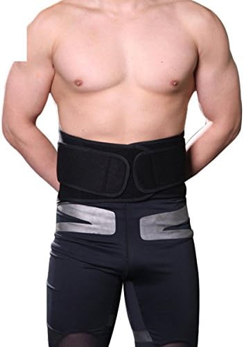 Waist Trimmer Belt, Belly Fat Burner Weight Loss Spot Reduction Belt for Men &amp; Women, Slim Body Sweat Wrap Provides Best Support for Stomach and Lower Back Lumbar - zizwe (Large: waist 3-3.6 ft)