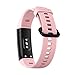 HUAWEI Honor Band 4 6-Axis Inertial Heart Rate Monitor Infrared Light Wear Detection Sensor Full Touch AMOLED Color Screen Home Button All-in-One Activity Tracker 5ATM Waterproof (Pink)