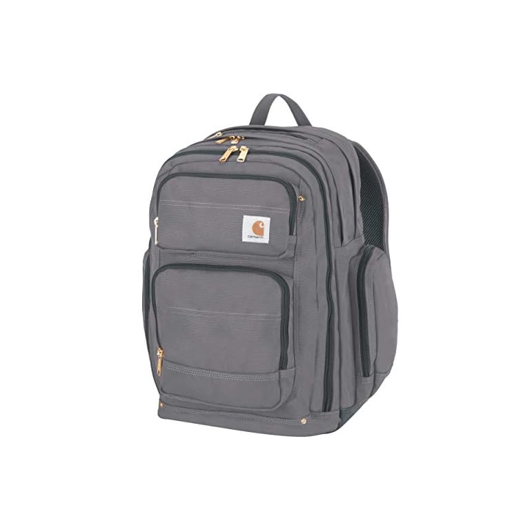 Carhartt Legacy Deluxe Work Backpack with 17Inch Laptop Compartment, Grey Jala Journeys