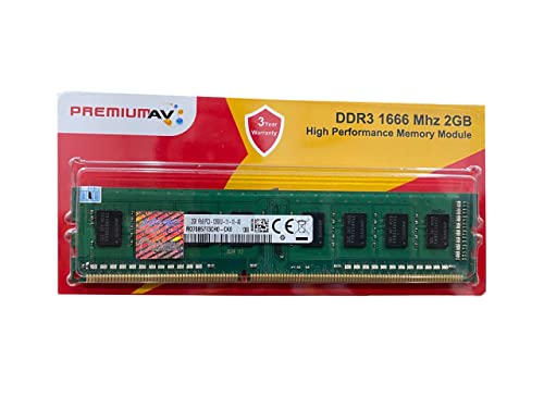 PremiumAV 2GB DDR3 Desktop RAM 1666 MHz with 3 Year Warranty