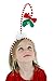 elope Springy Mistletoe Costume Headpiece - Red and White Striped with Bow