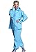 Aircee Outdoor Use Rain Coats with Pants Waterproof Durable Rain Suits Jackets Reusable Trousers for Men Women Blue