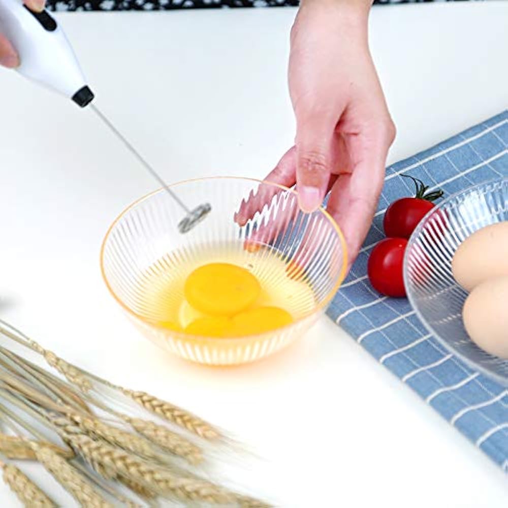 VizGiz Hand Blender Held Milk Frother Electric Drink Mixer Battery