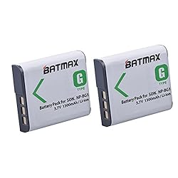 Batmax 2pcs NP-BG1 Battery + LED USB Dual Charger