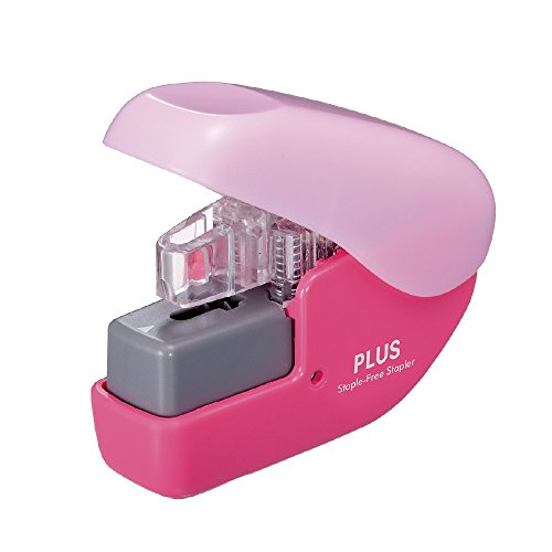 None plus needle stapler paper clinch mini Pink 31113