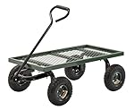 Sandusky Lee FW Steel Crate Wagon, Green, 1000 lbs Load Capacity, 14-1/4" Height, 38" Length x 20" Width