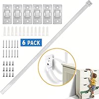 Adjustable Anti-tip Furniture Strap (6 Pack) | Safety Furniture Wall Anchors For Baby Proofing | Secure Bookshelf, Cabinet, Dresser, TV, Wardrobe from Falling...